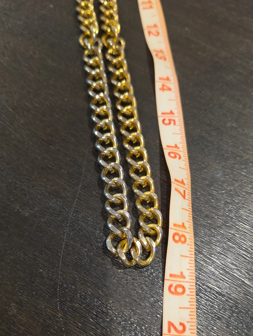 Delicate Gold Tone Layered Chain Necklace With Free Larger Chain.